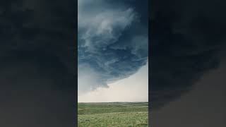 Powerful supercell thunderstorm where it belongs, over the open prairie of the Texas Panhandle.