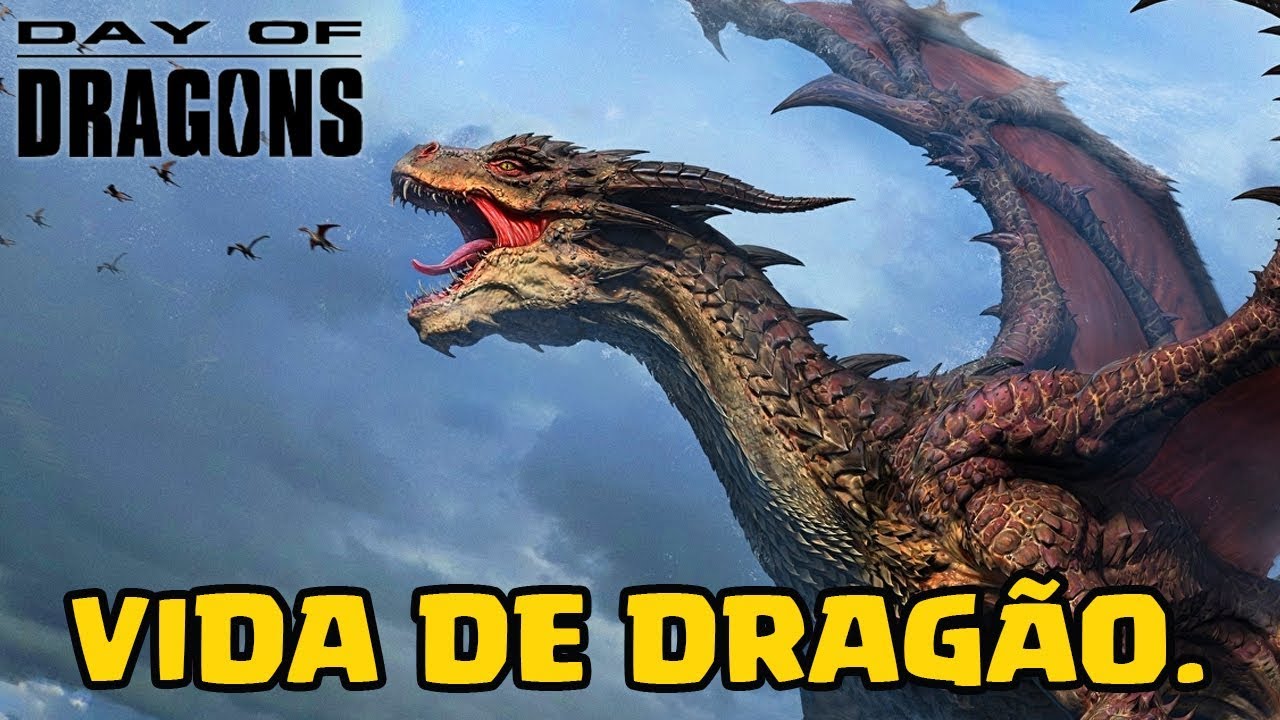 DAY OF DRAGONS - DRAGÃO DO FOGO! JOGO DE DRAGÕES A MUNDO ABERTO! Dinossauro  