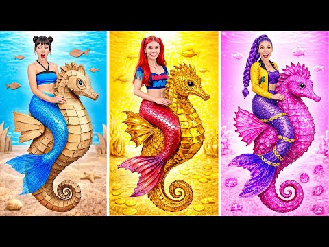 Demon Hunters Turned Into KPop Mermaids | Crazy Challenge by Multi DO Girls