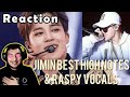 'BTS JIMIN BEST LIVE HIGH NOTES & RASPY VOCALS COMPILATION (UPDATED)' REACTION