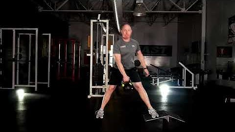 Offset Lateral Lunge to Slant Board