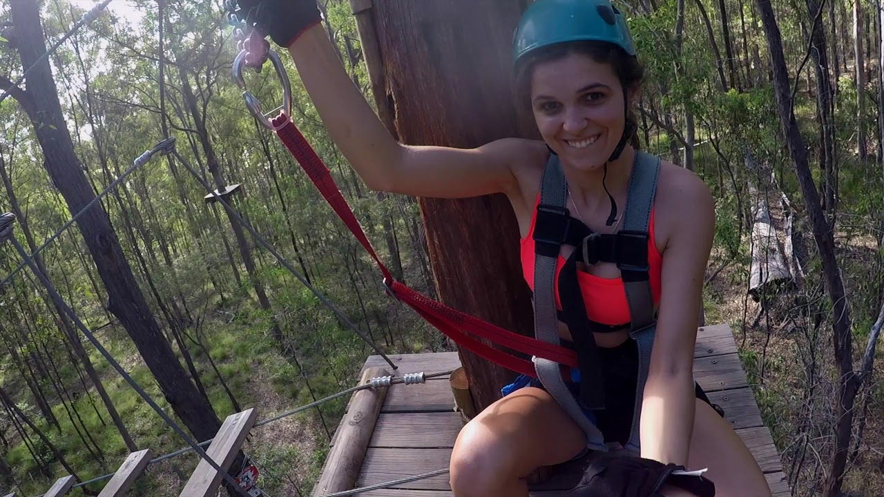 TREETOP CHALLENGE! / BIGGEST ZIPLINE IN AUSTRALIA / DAY 3 GOLD COAST