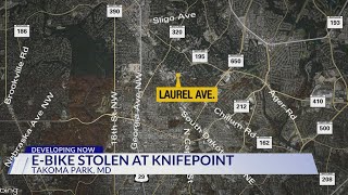 E-bike stolen during armed robbery with knife in Takoma Park