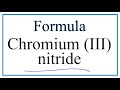 Nitrogen and Chromium Compounds