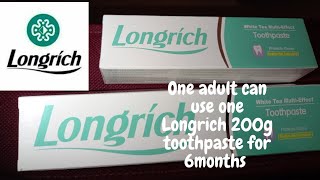 How long does the Longrich toothpaste last?