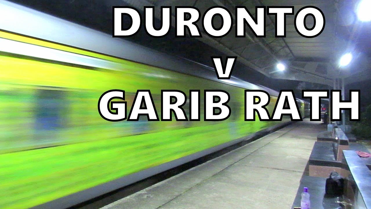 Fastest DURONTO v Smallest GARIBRATH 130 kmph Night Storms attack Kamarkundu