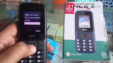 itel ACE 2 Young remove lock and hard reset without pc.