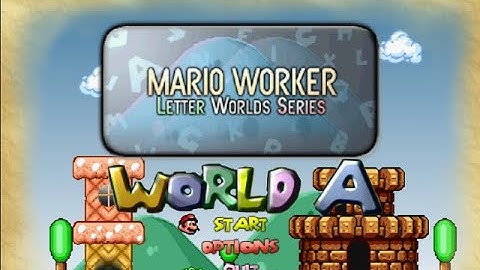 Mario Worker Letter Worlds Series (v1.0) World A