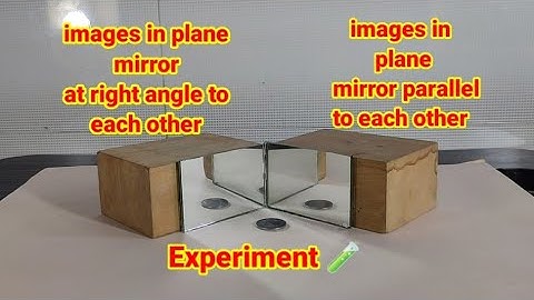 image in plane mirror at right angle to each other and parallel to each other experiment.