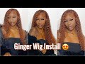 #30 Ginger Jerry Curl Wig Instal! 🔥🔥 Julia Hair