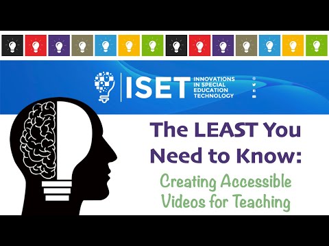Creating Accessible Videos for Teaching