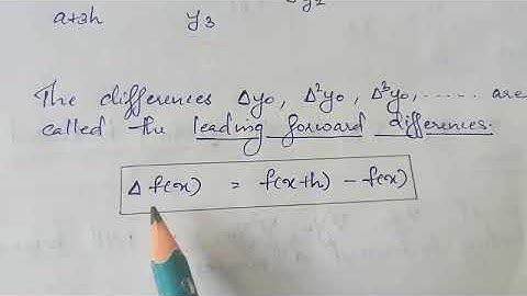 Introduction to Forward, Backward, Shift & Divided difference operators