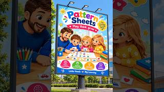 Full Pattern Sheets for Kids: Cut & Paste Activities + Number Patterns (Ages 4-8) Guide