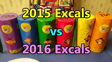 Firework Comparison Demo (Canister Shells) - Excalibur (2015 Version) vs. Excalibur (2016 Version)