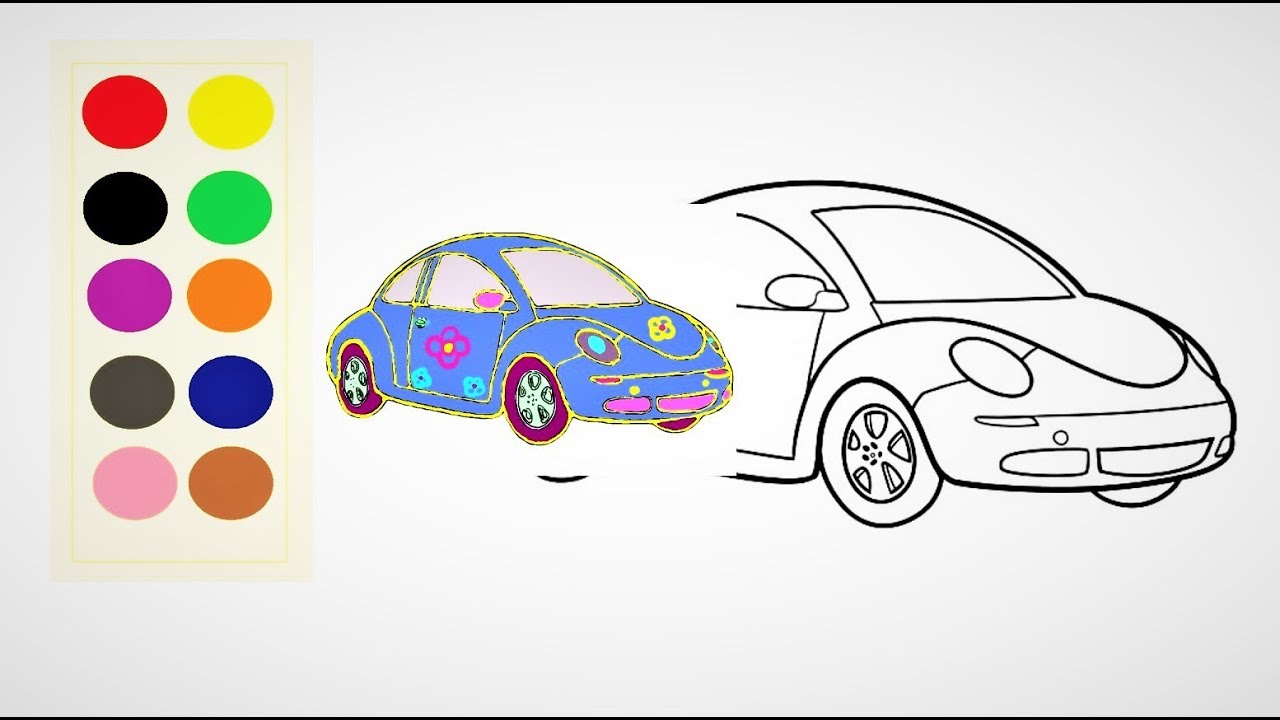 barbie car drawing