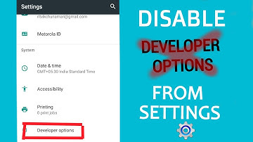 Disable Developer Options from Settings | Android 5.0+, 6.0+, 7.0+