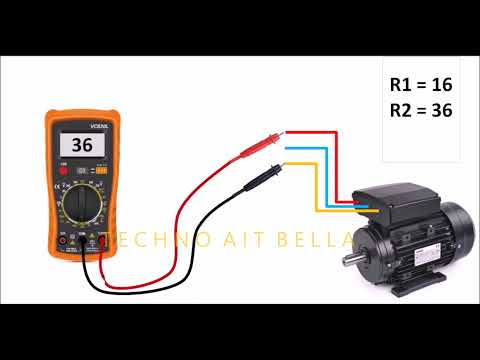 Comment tester et brancher un condensateur  #moteur_220V طريقة تحديد ملفات المكثف للمحرك 220V