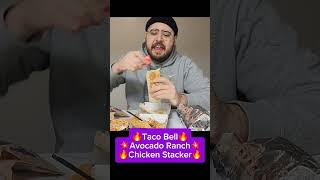 Trying the Avocado Ranch Chicken Stacker 🔥 #TacoBell