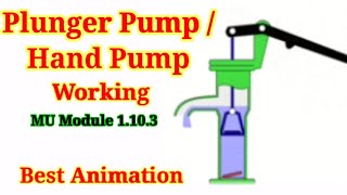 Plunger Pump / Hand Pump Working