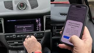 How to pair your mobile to the bluetooth audio system in a 2020 Porsche Macan S
