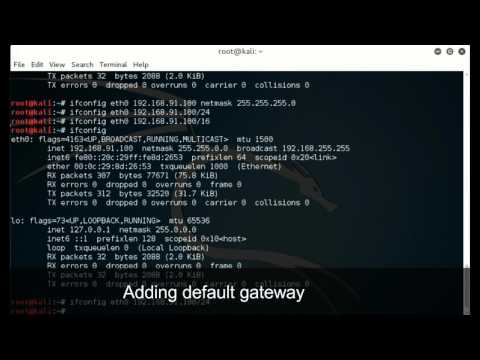 How to configure Network Adapter in Kali Linux using Command Line Interface (CLI)