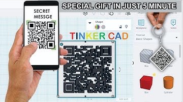QR CODE KEYCHAIN// SECRET MSG KEYCHAIN//TINKERCAD TUTORIAL//CURA PAUSE AT HEIGHT TRICK//CURA TRICKS