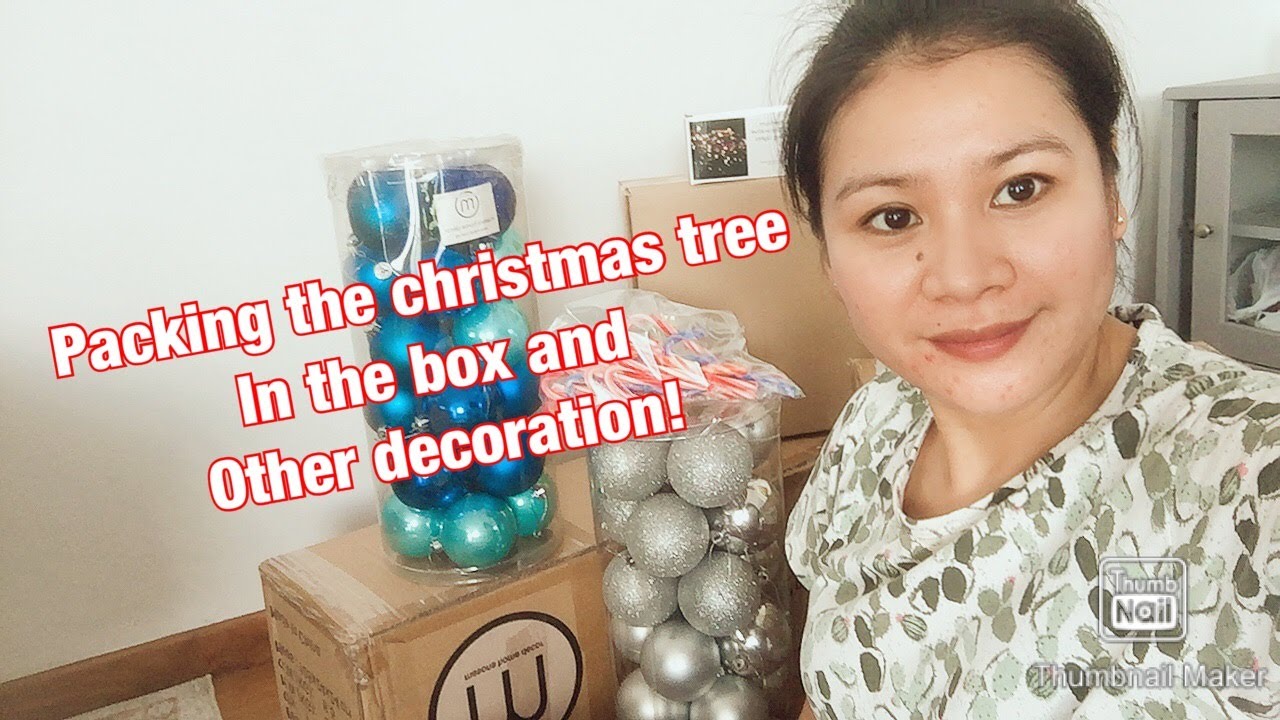 How to pack away your christmas tree in the box & other decoration