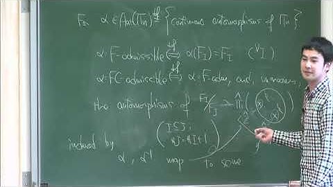 Dr. Yuichiro Hoshi | Grothendieck-Teichmuller Groups in the Combinatorial Anabelian Geometry