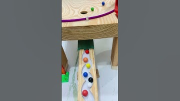 Incredible Marble Run | Viral Wooden ASMR Toy #marblerun #shorts #493