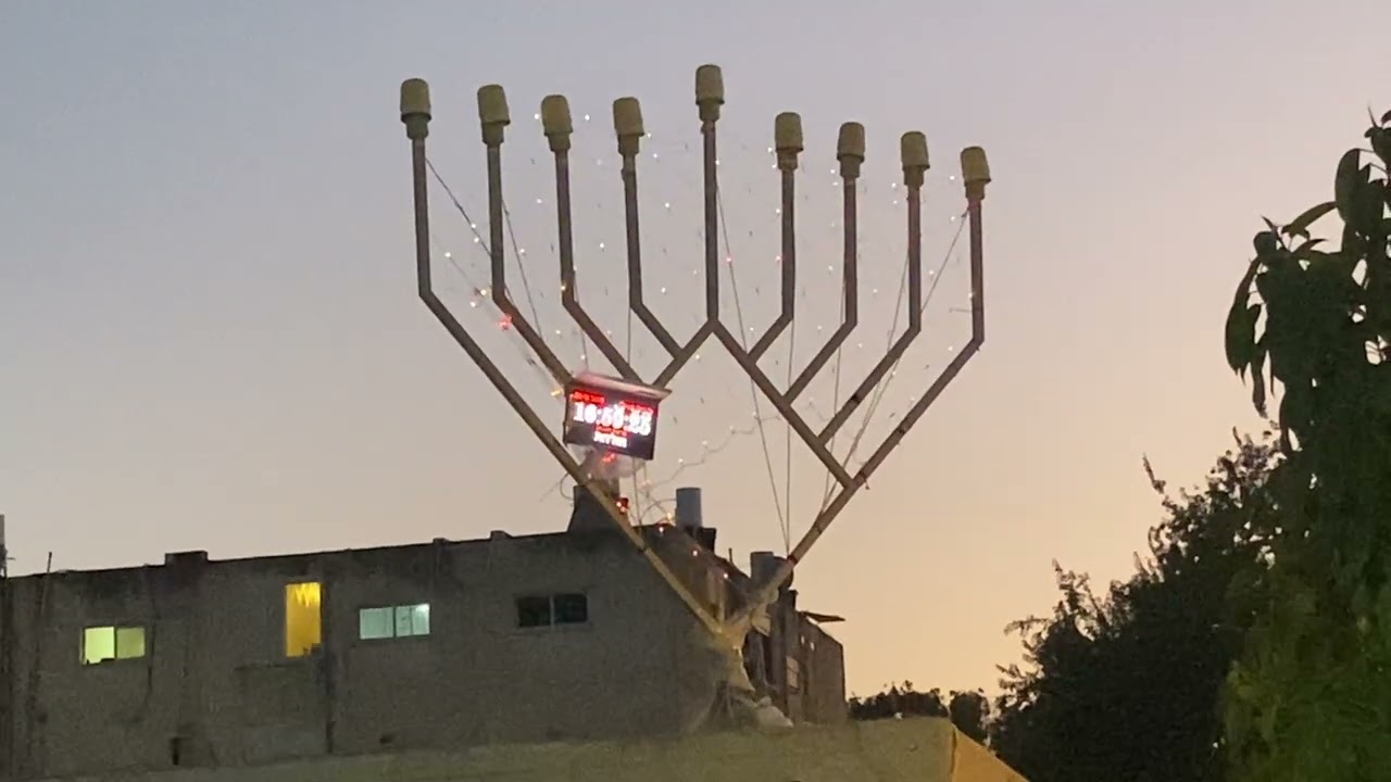 Hannikiah is already lit in Israel!