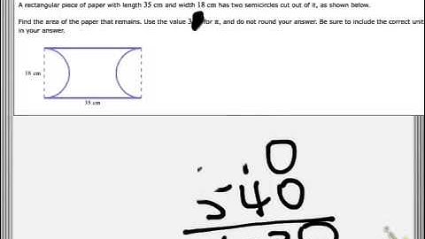 Area Involving rectangles and circles
