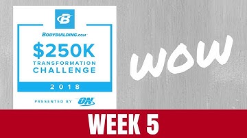 Bodybuilding.com 250k Transformation Challenge 2018 Week 5 Results