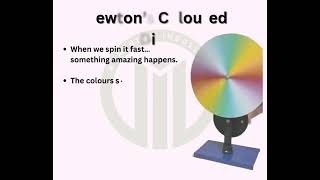 This is Newton's colour disc a simple but powerful science tool.