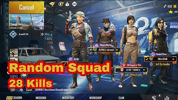 HAMZA JOINED RANDOM SQUAD | 28 KILLS |FOX GAMING | PUBG MOBILE