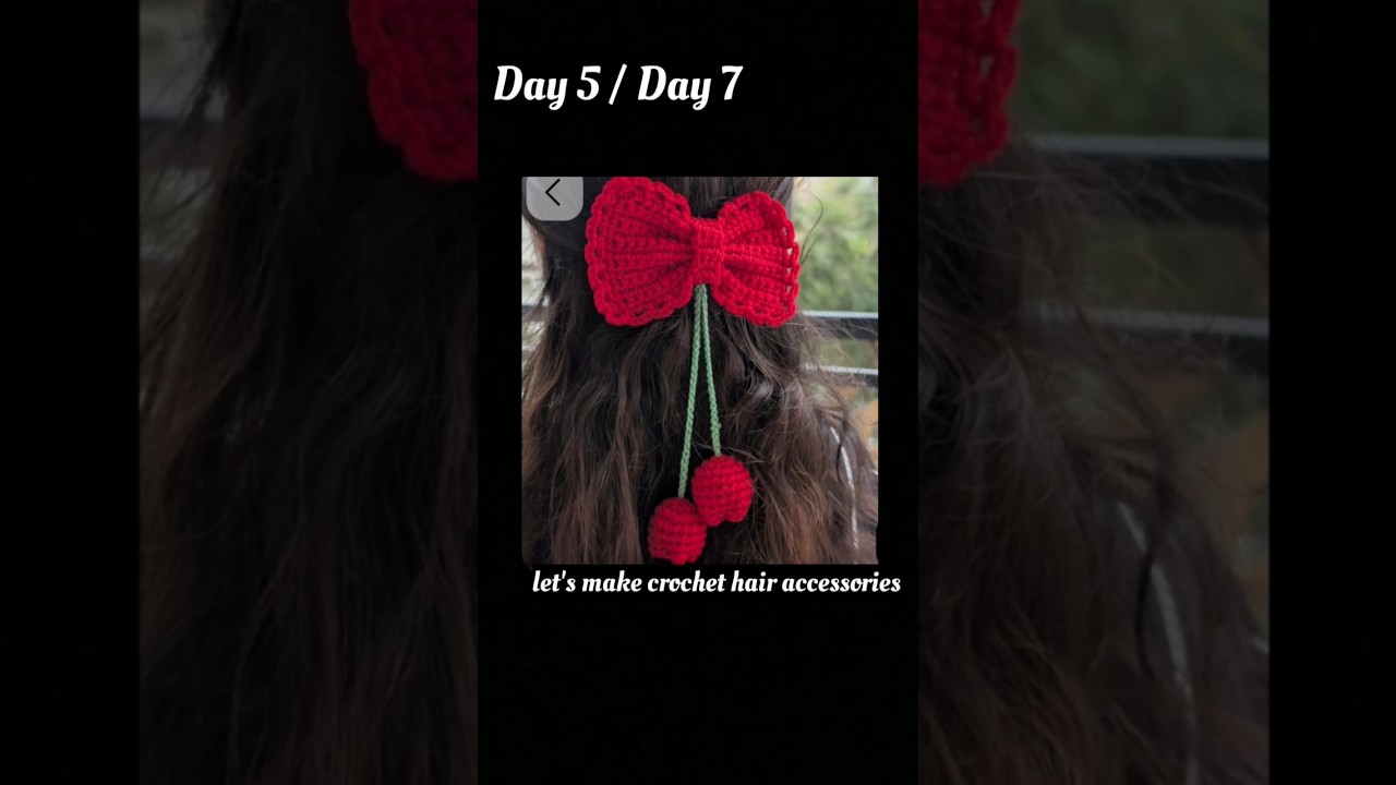 Crochet Hair Accessory You’ll Fall in Love With ❤️ 