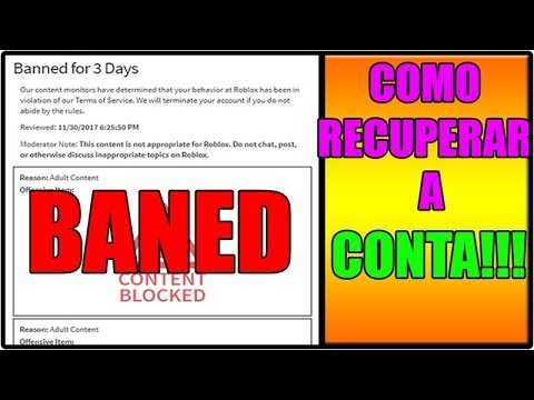 Como Recuperar Contas Do Roblox Facil Youtube - contas de roblox abandonadas 2018