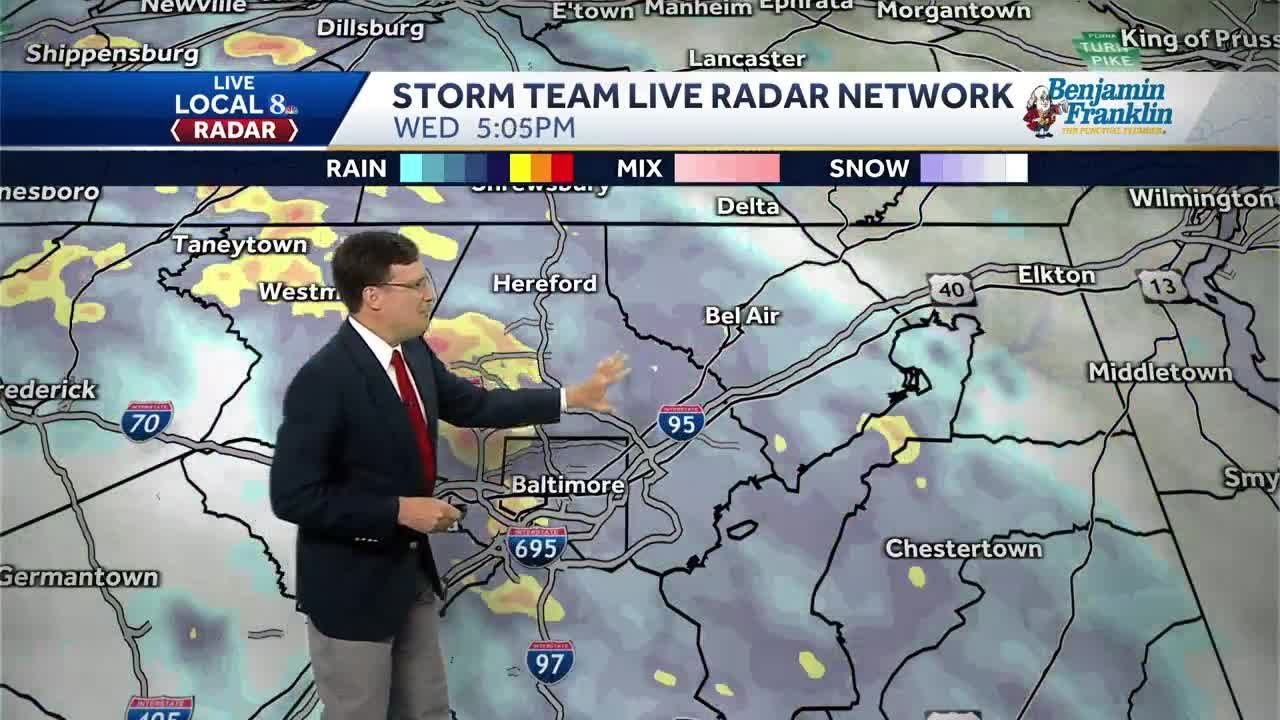 Rain Tapers To Showers Overnight - YouTube