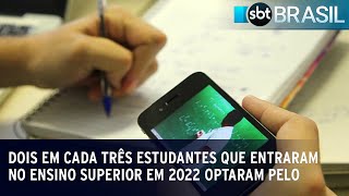 MEC anuncia Censo do ensino superior; EAD cresceu 189% em 4 anos | SBT Brasil (10/10/23)