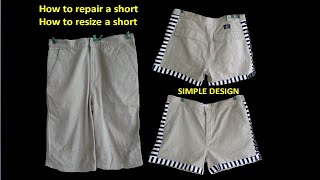 How to repair short, how to resize short