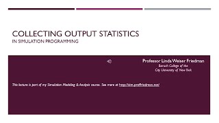 Collecting Simulation Output