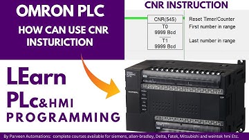 how can use CNR instruction in Omron plc