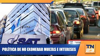 Política de no exonerar multas e intereses