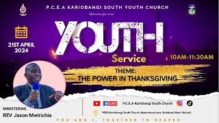 WELCOME TO OUR YOUTH SERVICE | 21st APRIL 2024