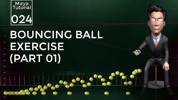 Maya Bouncing Ball Exercise with Reference Images and Videos  | Maya | Part 01 | Tutorial 024 | HD