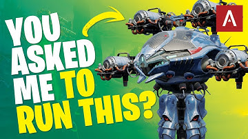 Nodens Titan with 4x Cinder Weapons War Robots Gameplay WR