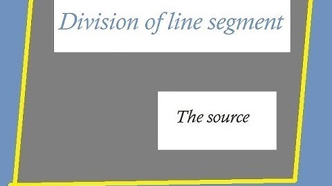 Division of line segment part (1/2) | 1 secondary | second Term