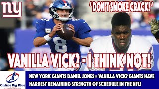 Daniel Jones Gets 'Vanilla Vick' Nickname After Hitting Over 20mph on 49  Yard Run - Side Action