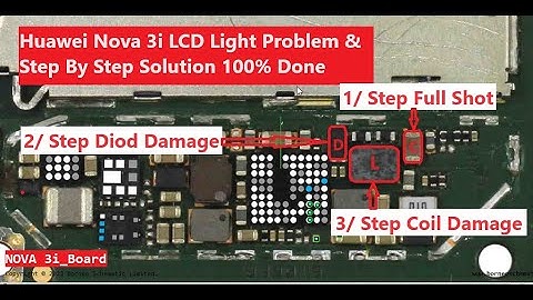 Huawei Nova 3i Display Light Problem // Step By Step Repair 100%