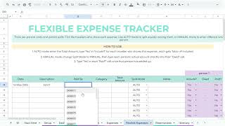 New Tab: Flexible Expense Tracker - Trip Planning System For LARGE groups