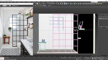 3DsMax Tutorials, Learn 3D Modeling a Bathroom from Scratch in 3dsmax. ( Part 3)